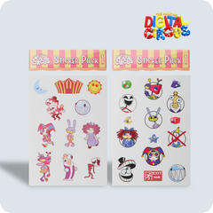 Digital Circus Sticker Pack 1