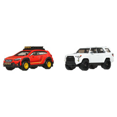 Hot Wheels Premium Car Culture 2-Pack Subaru Crosstrek & 2018 Toyota 4Runner