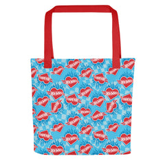 Hot Wheels Heart with Flame Tote Bag
