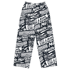 Monster High Logo Wide Leg Pants