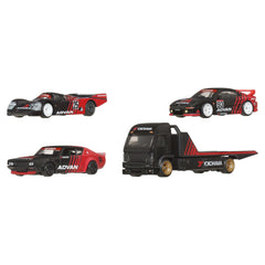 Hot Wheels Premium Collector Display Sets, 3 Cars & 1 Transporter