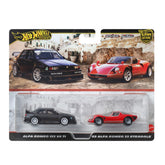 Hot Wheels Premium Car Culture 2-Pack Alfa Romeo 155 V6 TI & '69 Alfa Romeo 33 Stradale