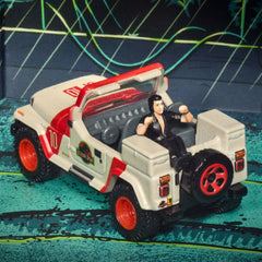 Hot Wheels Jurassic Park Jeep Wrangler & Dr. Ian Malcolm