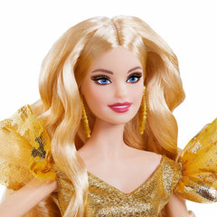 2020 Holiday Barbie Doll, Blonde Long Hair
