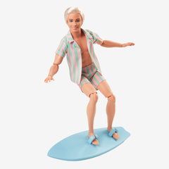 Ken Doll Wearing Pastel Striped Beach Matching Set – Barbie The Movie