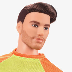 Barbie Looks Ken Doll (Buff Body, Curly Brunette Hair)