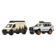 Hot Wheels Premium Car Culture 2-Pack - '05 Toyota Land Cruiser Prado & Mercedes Benz Sprinter Tourer