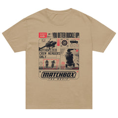 Matchbox The Movie You Better Buckle Up Tan T-shirt