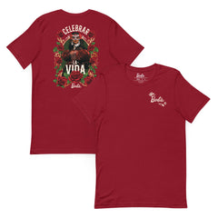Barbie Día de Muertos Celebrar La Vida Red T-shirt