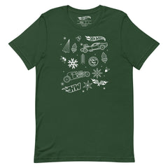 Hot Wheels Holiday Icons Green T-Shirt