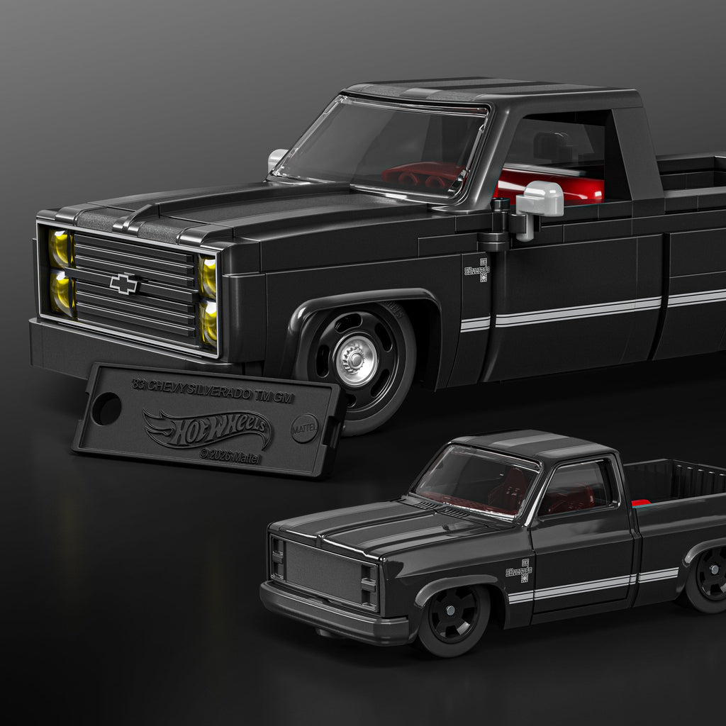 Mattel Brick Shop Hot Wheels '83 Chevy Silverado Building Set