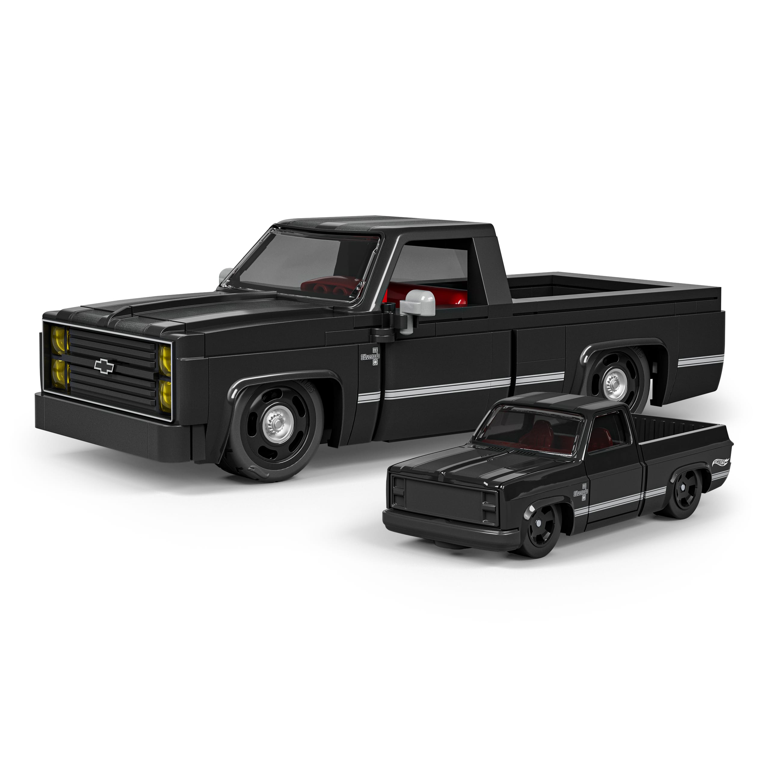 Mattel Brick Shop Hot Wheels '83 Chevy Silverado Building Set