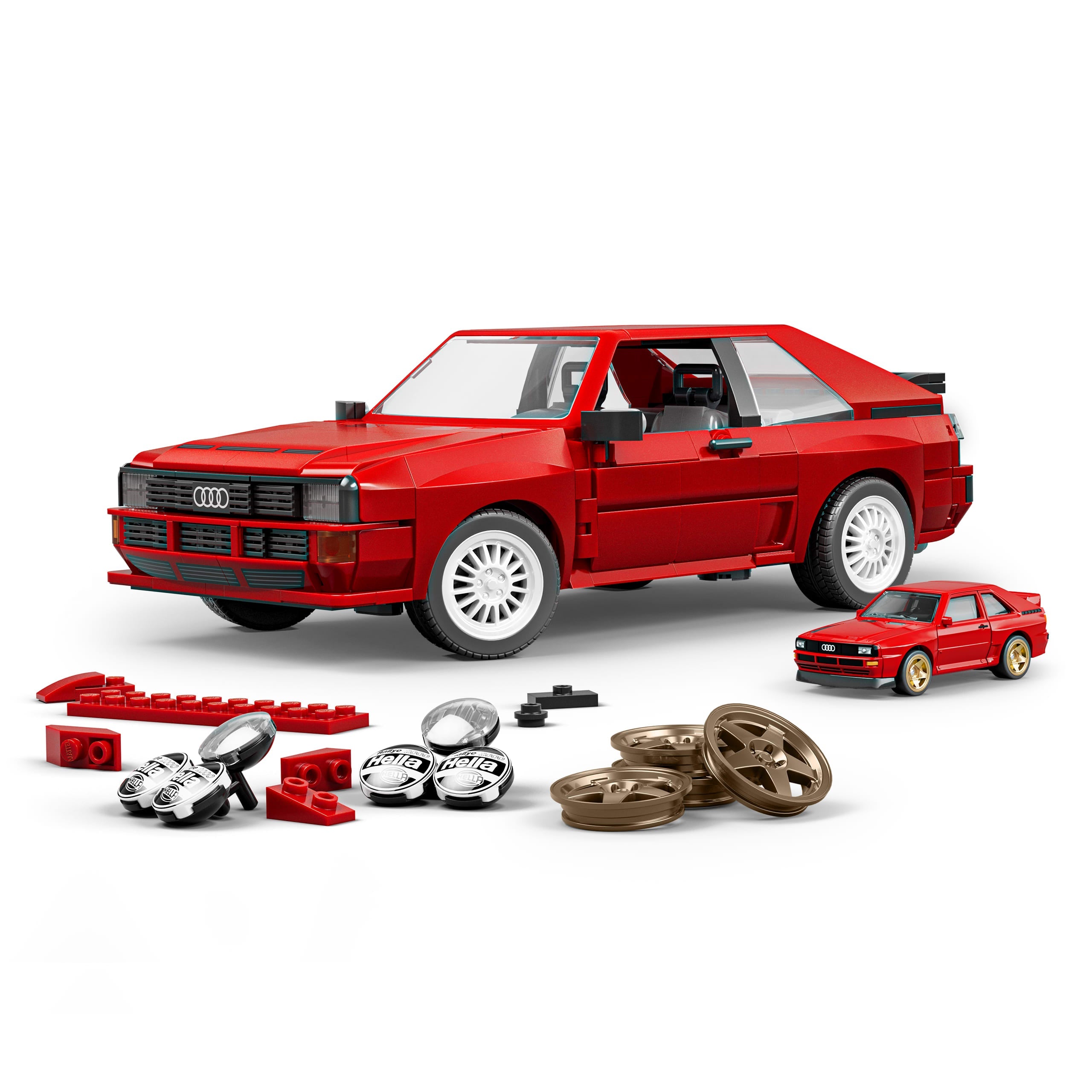 Mattel Brick Shop Hot Wheels '84 Audi Sport quattro Building Set