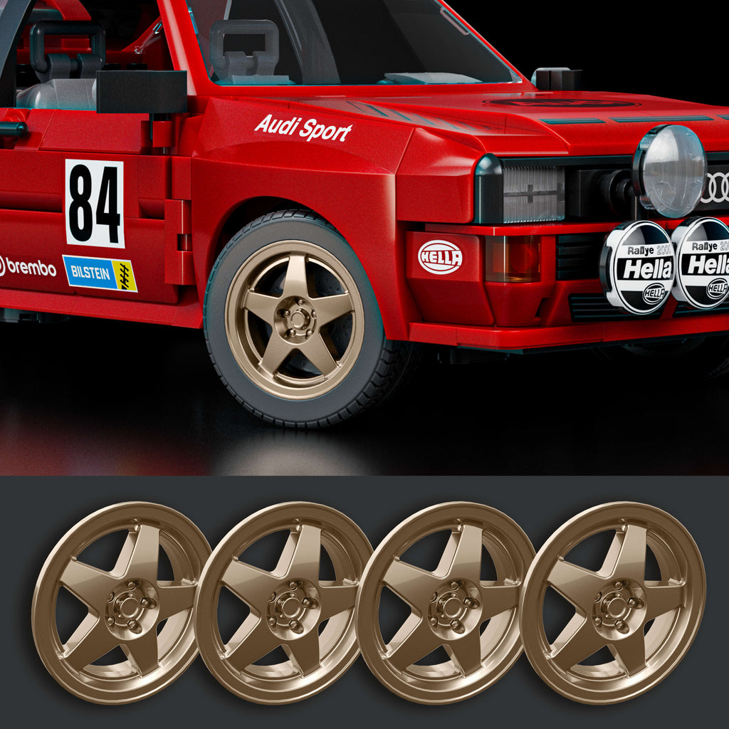 Mattel Brick Shop Hot Wheels '84 Audi Sport quattro Building Set