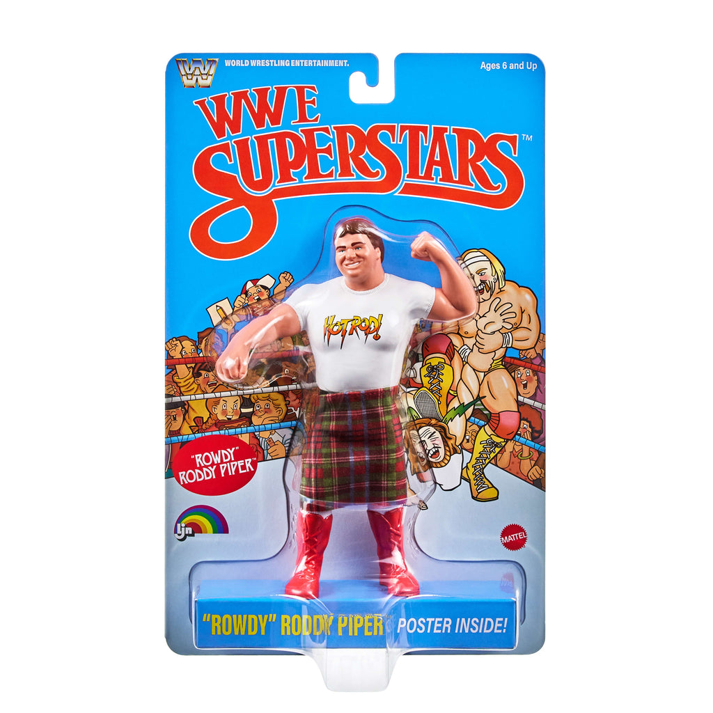 LJN WWE Superstars “Rowdy” Roddy Piper Action Figure