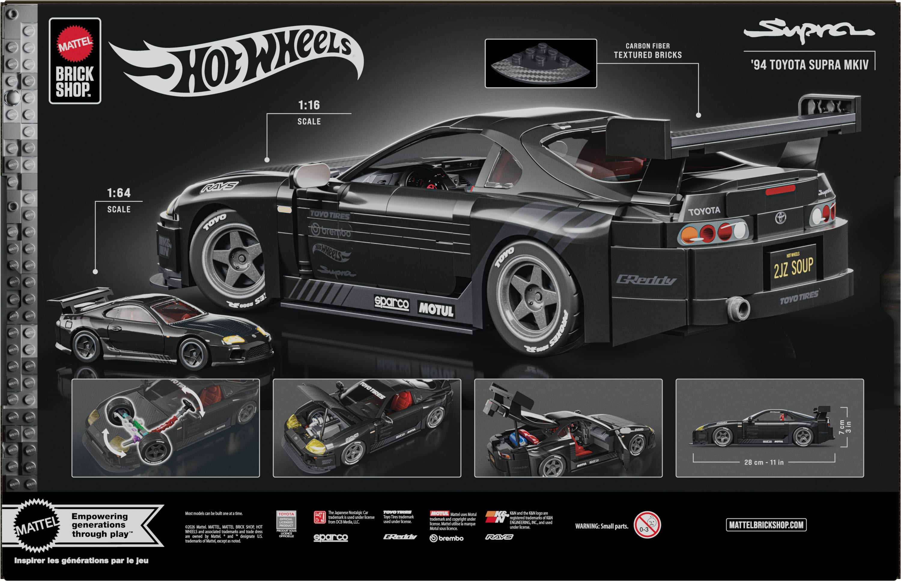 Mattel Brick Shop Hot Wheels ’94 Toyota Supra MKIV Building Set