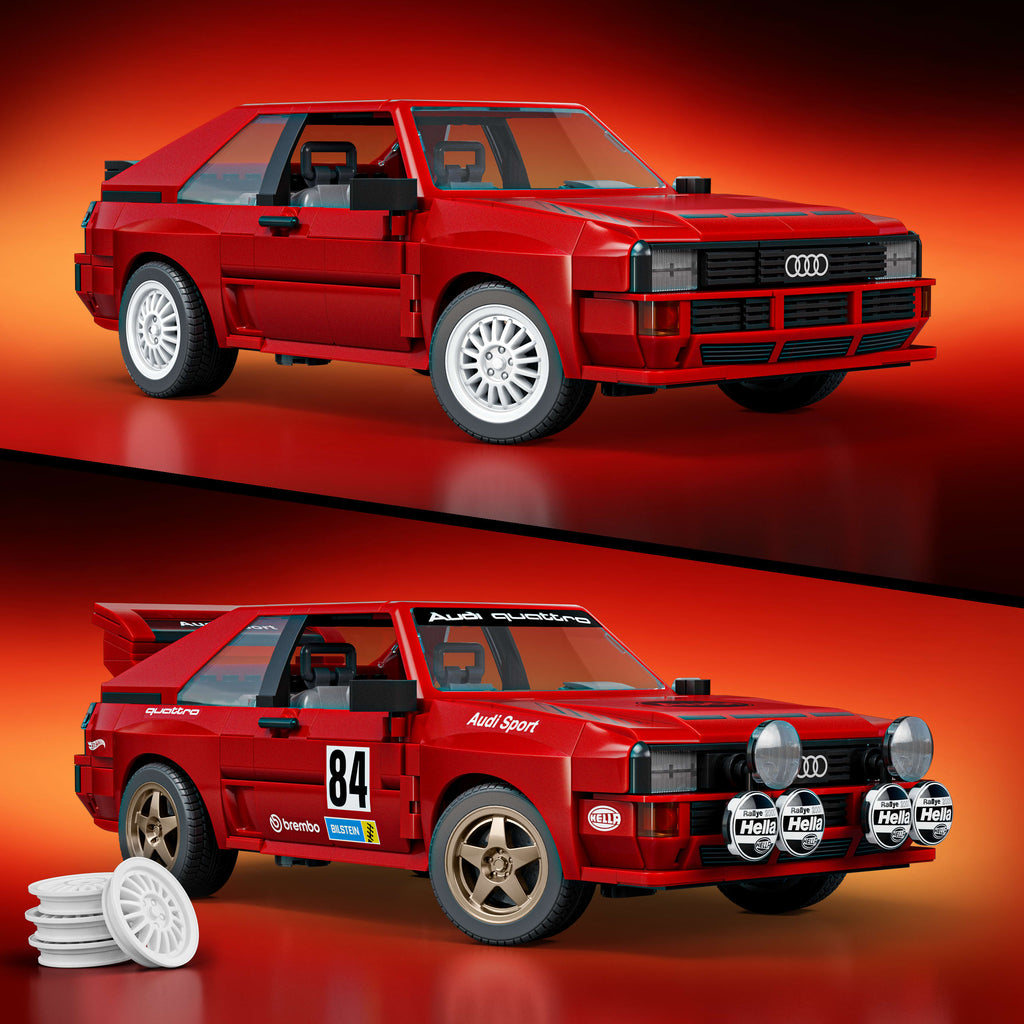 Mattel Brick Shop Hot Wheels '84 Audi Sport quattro Building Set