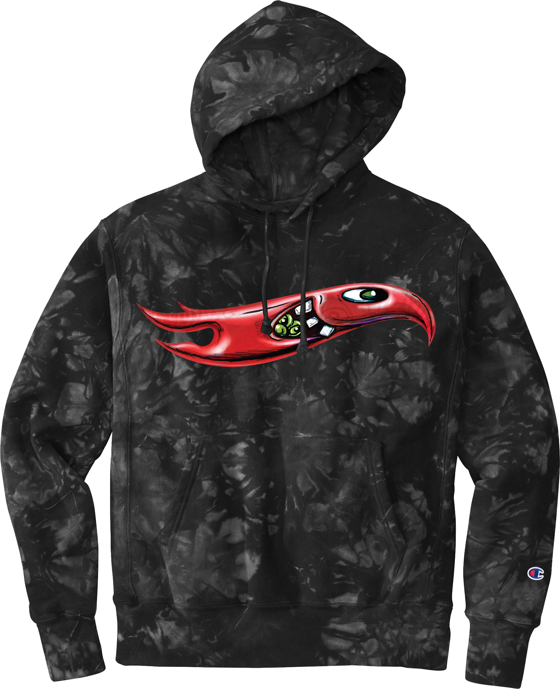 Hot Wheels x Kenny Scharf Black Tie Dye Hoodie