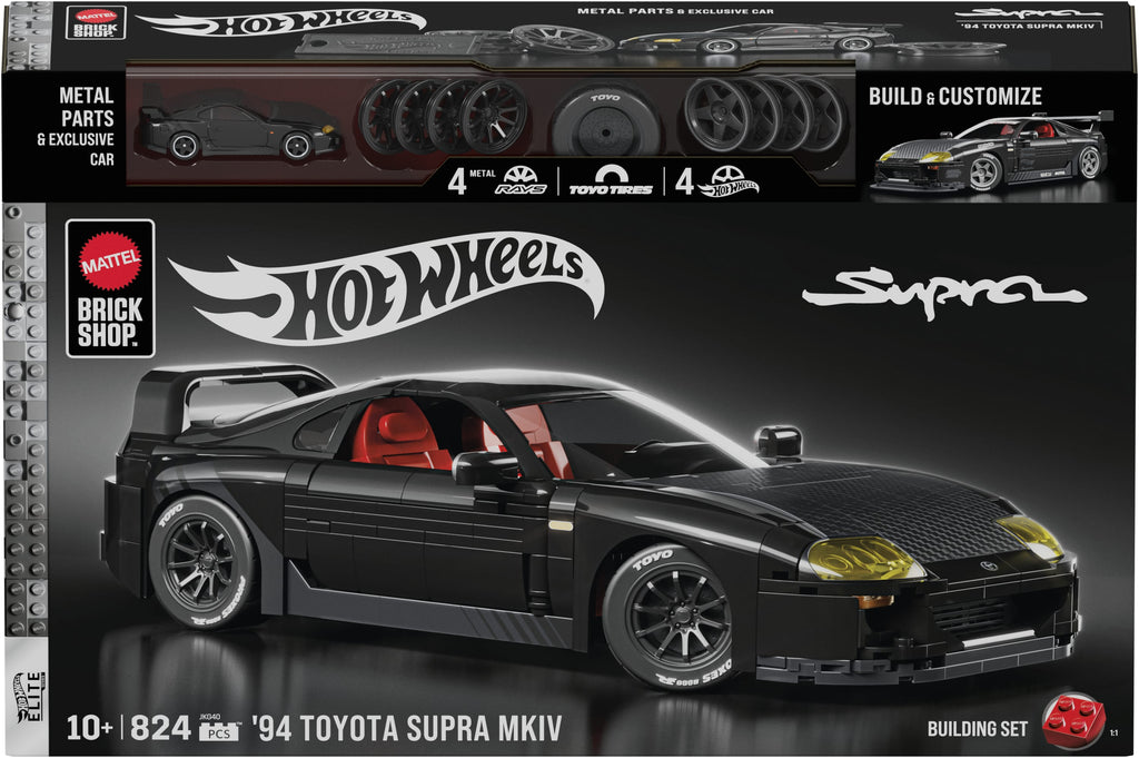 Mattel Brick Shop Hot Wheels ’94 Toyota Supra MKIV Building Set