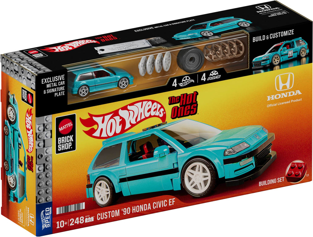 Mattel Brick Shop Hot Wheels Custom ’90 Honda Civic EF Building Set