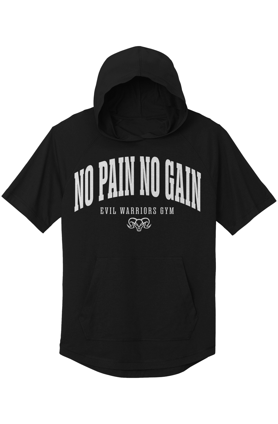 Masters of the Universe Movie Skeletor No Pain No Gain Black Short Sleeved Hoodie