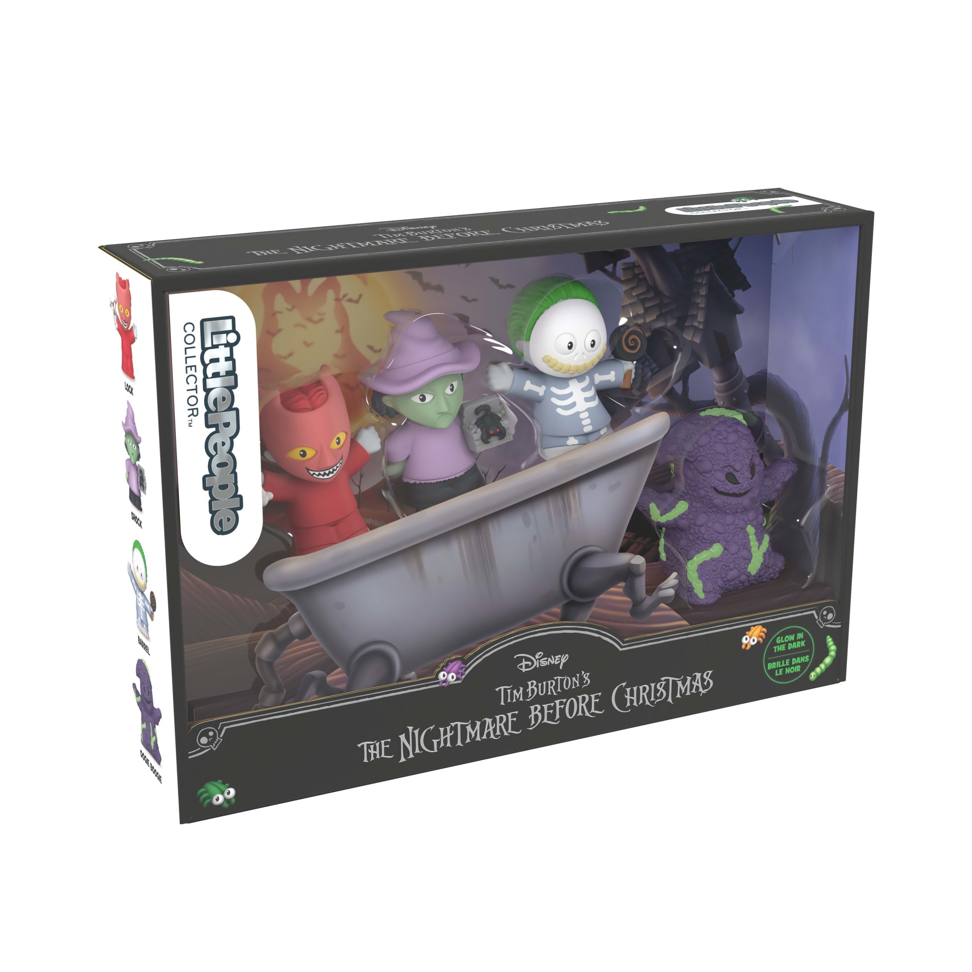 Little People Collector Disney Tim Burton’s The Nightmare Before Christmas Lock Shock & Barrel Set