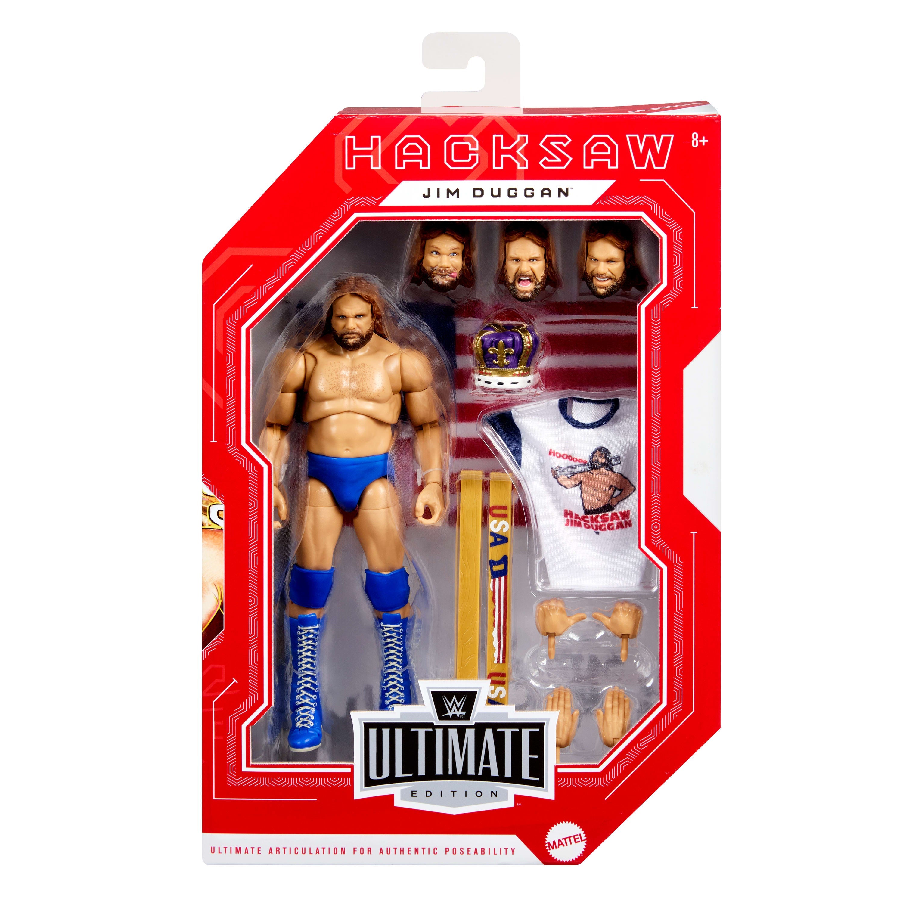 WWE Ultimate Legends Action Hacksaw Jim Duggan Figure