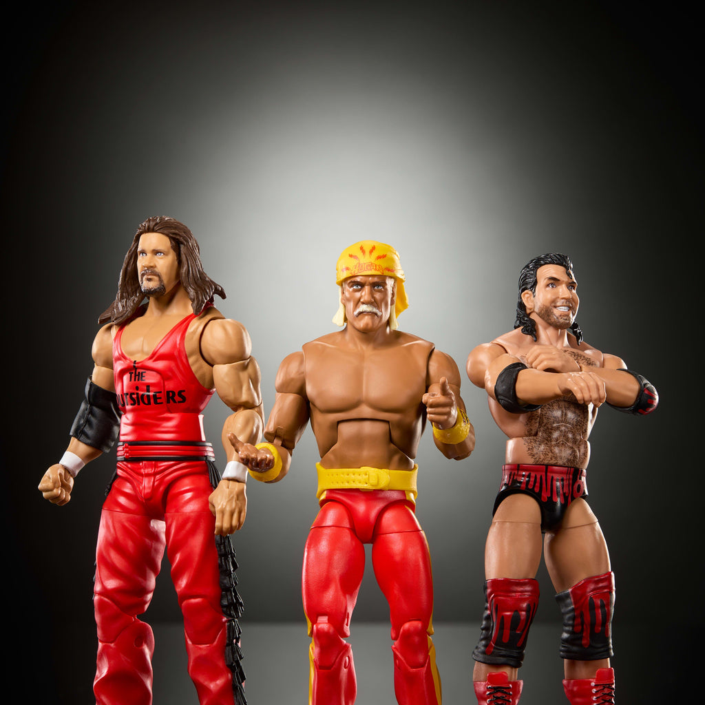 WWE Elite Scott Hall Kevin Nash Hulk Hogan Action Figures