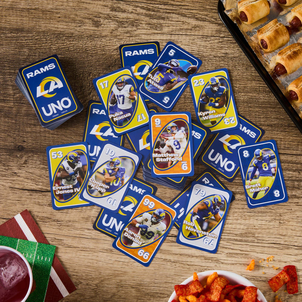 UNO Fandom NFL Los Angeles Rams Game Deck