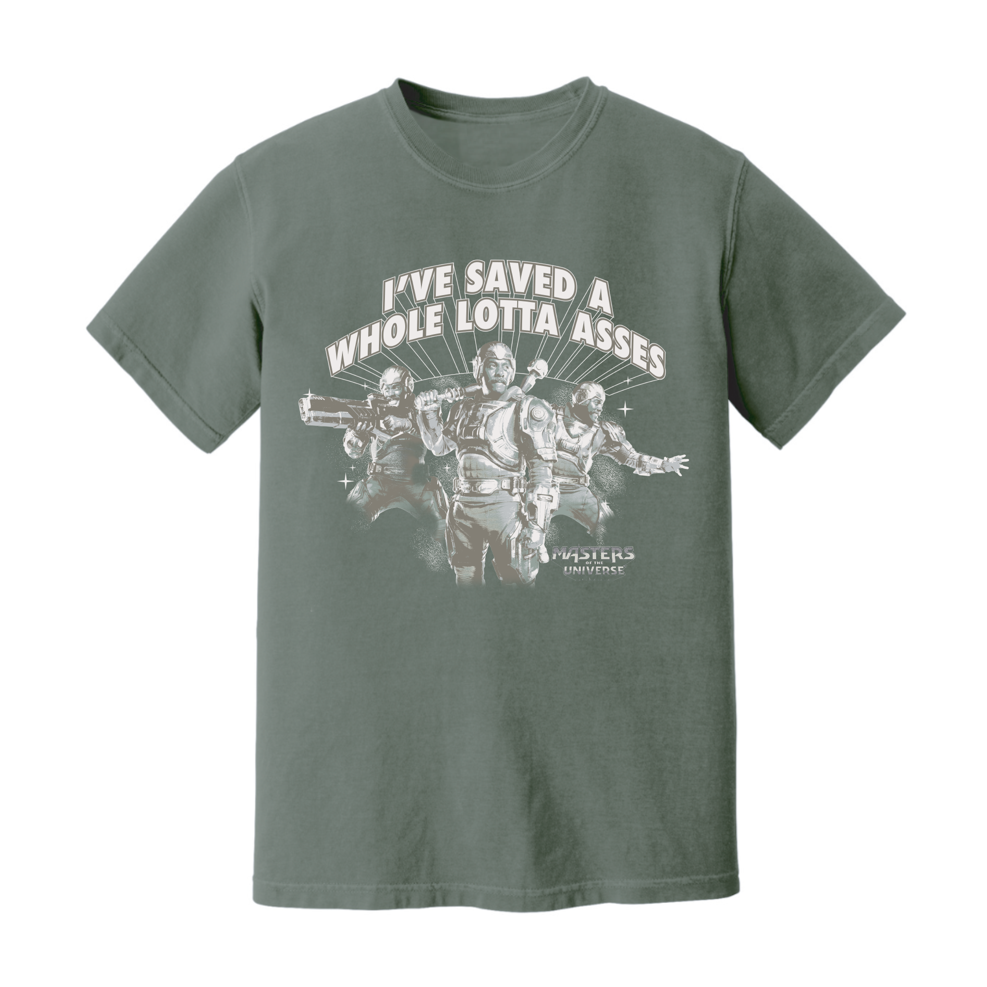 Masters of the Universe Movie Man-at-Arms Green T-shirt