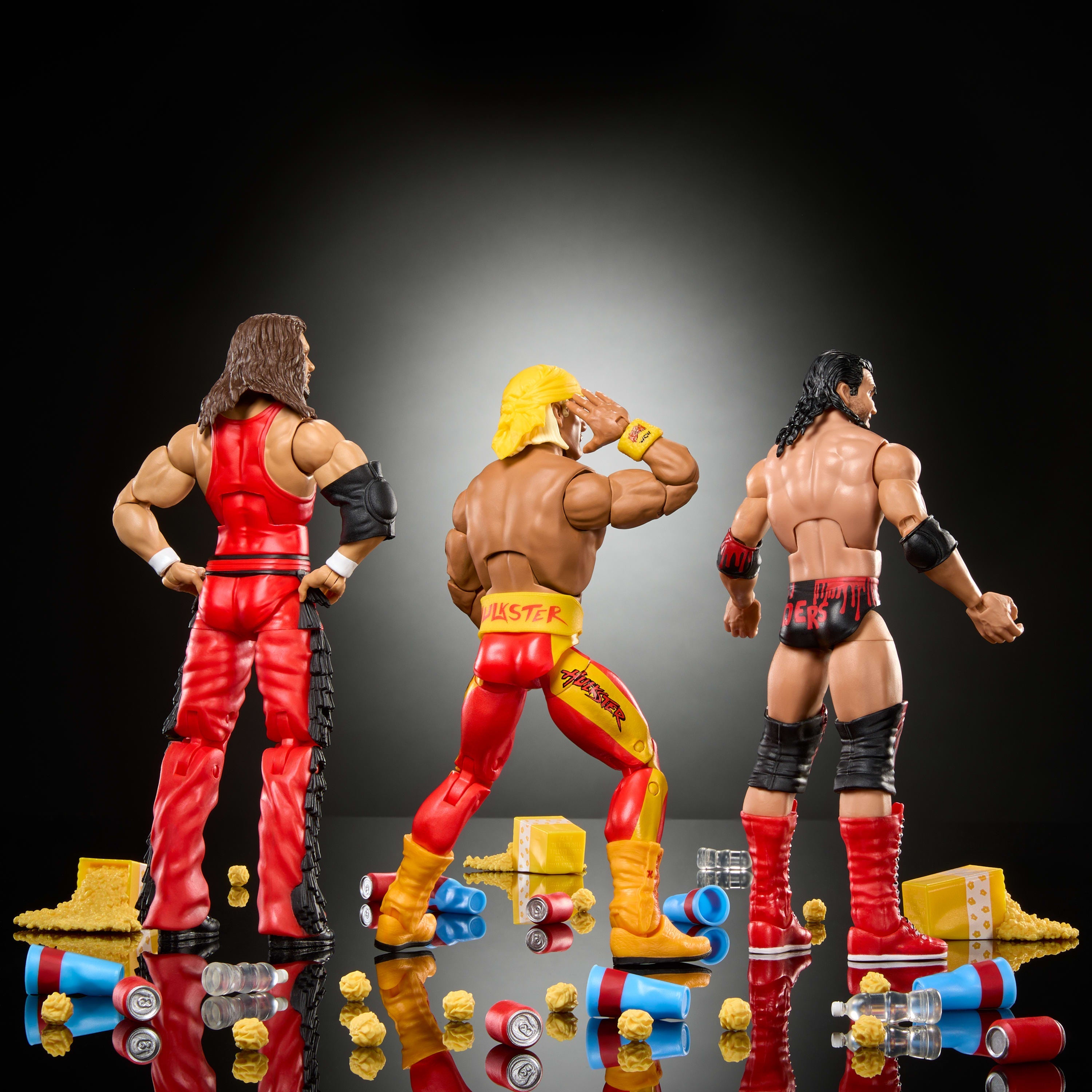 WWE Elite Scott Hall Kevin Nash Hulk Hogan Action Figures