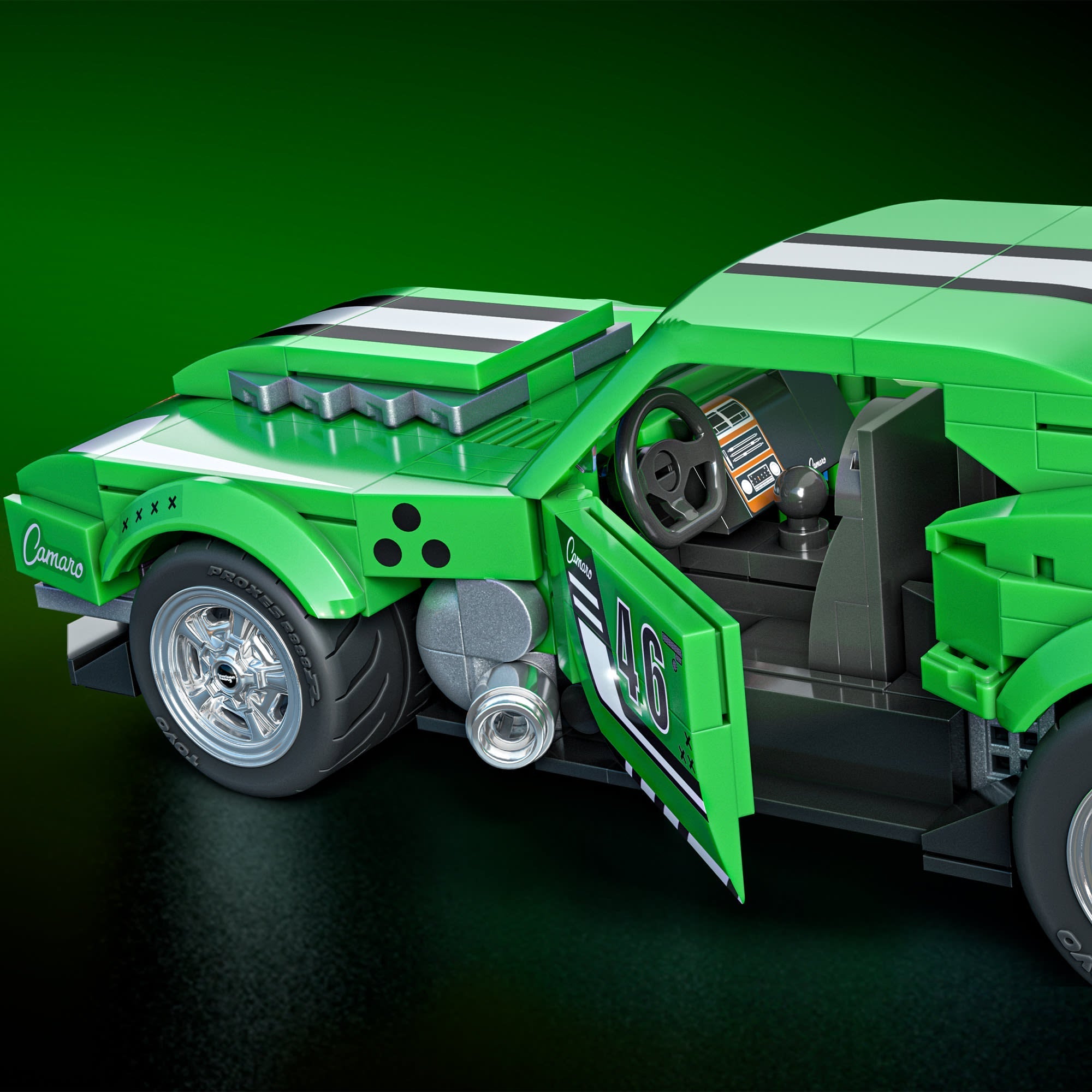 Mattel Brick Shop Hot Wheels Custom ’68 Camaro Building Set