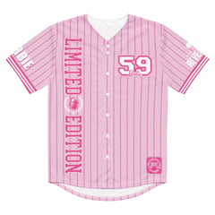 Barbie Pink Striped Baseball Jersey