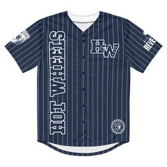 Hot Wheels Navy Striped Baseball Jersey