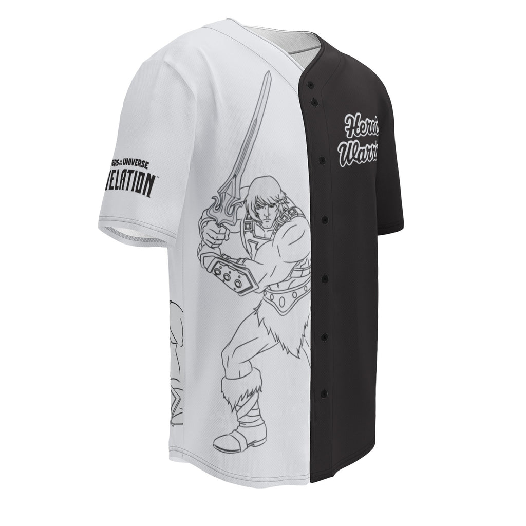 Masters of the Universe Club Heroic Warriors He-Man Multi Baseball Jersey