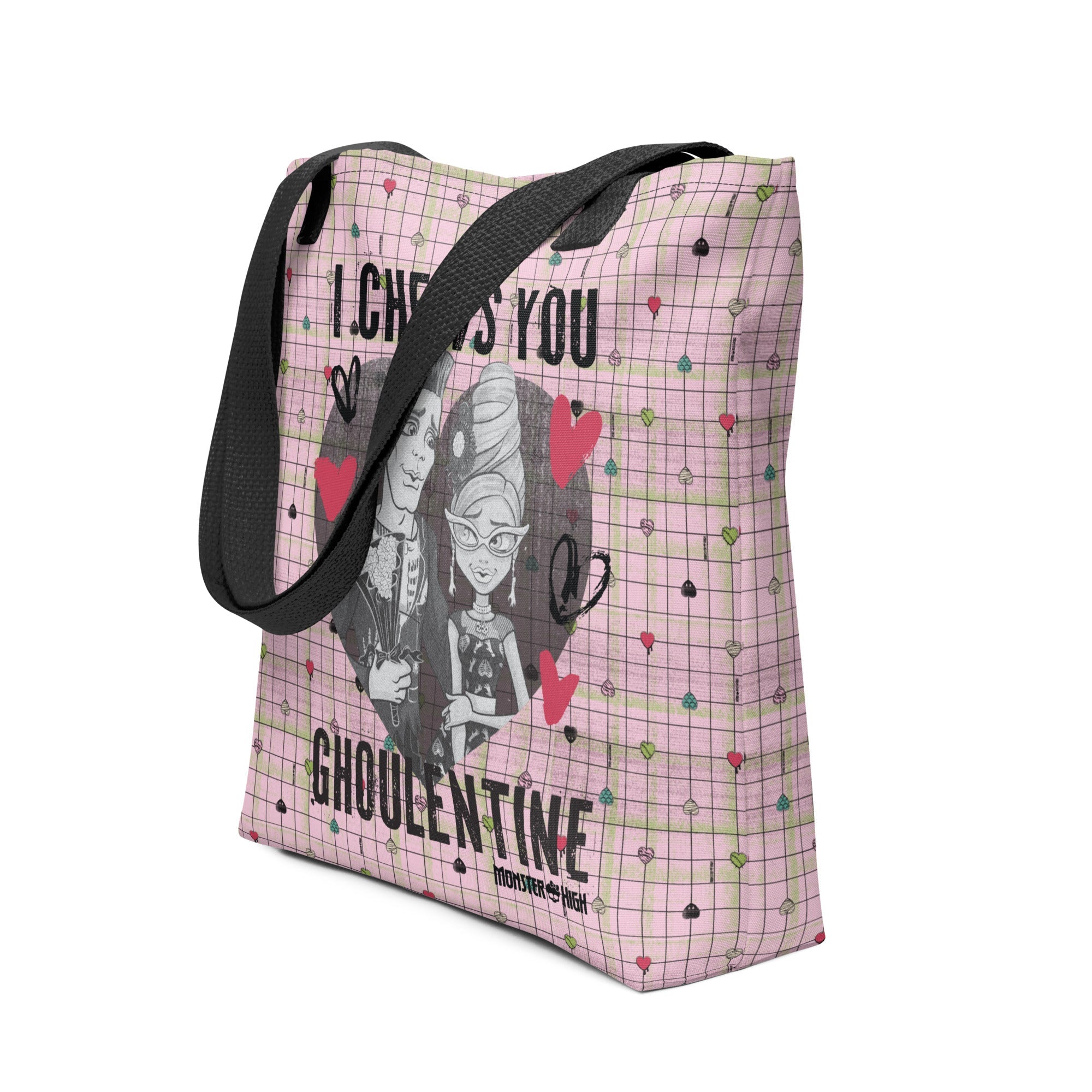 Monster High Ghoulentines Pink Tote Bag