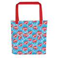 Hot Wheels Heart with Flame Tote Bag
