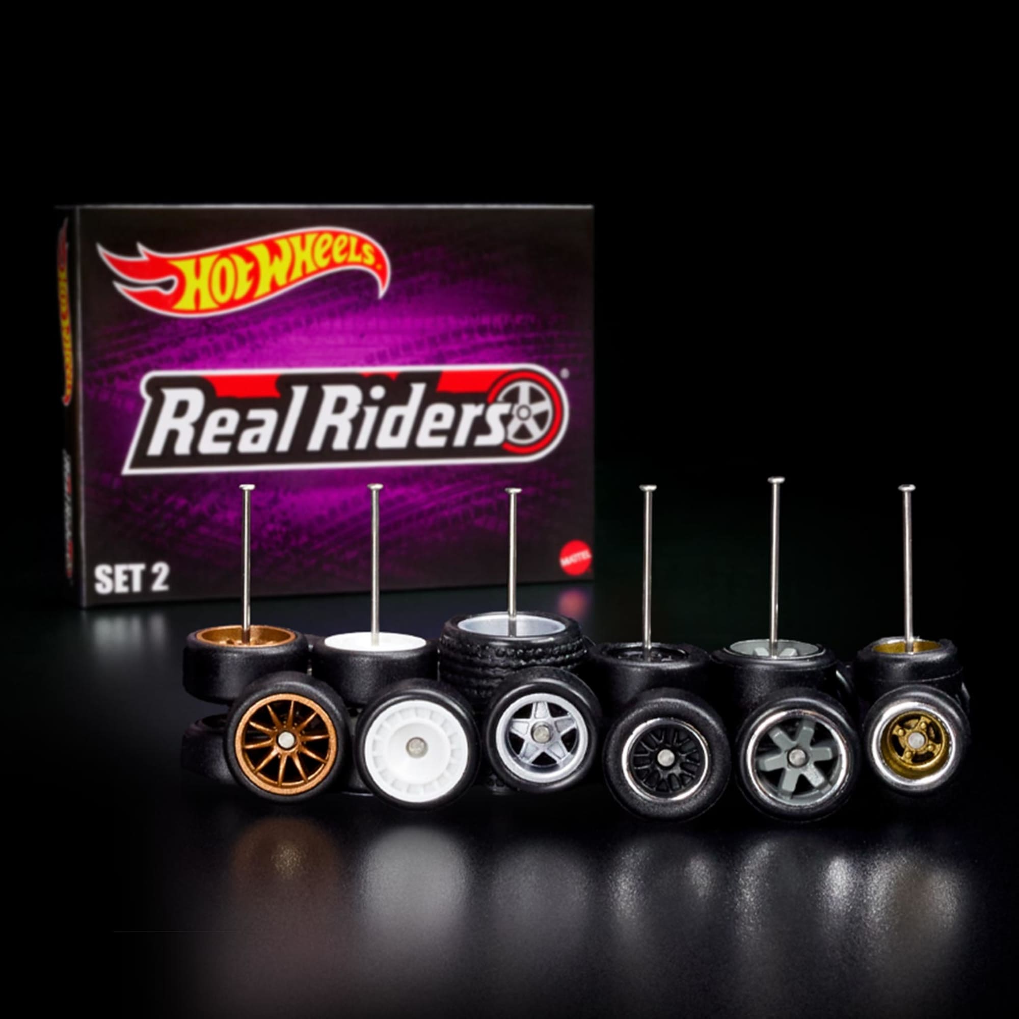 Hot Wheels RLC Exclusive Real Riders Wheels Pack - Set 2