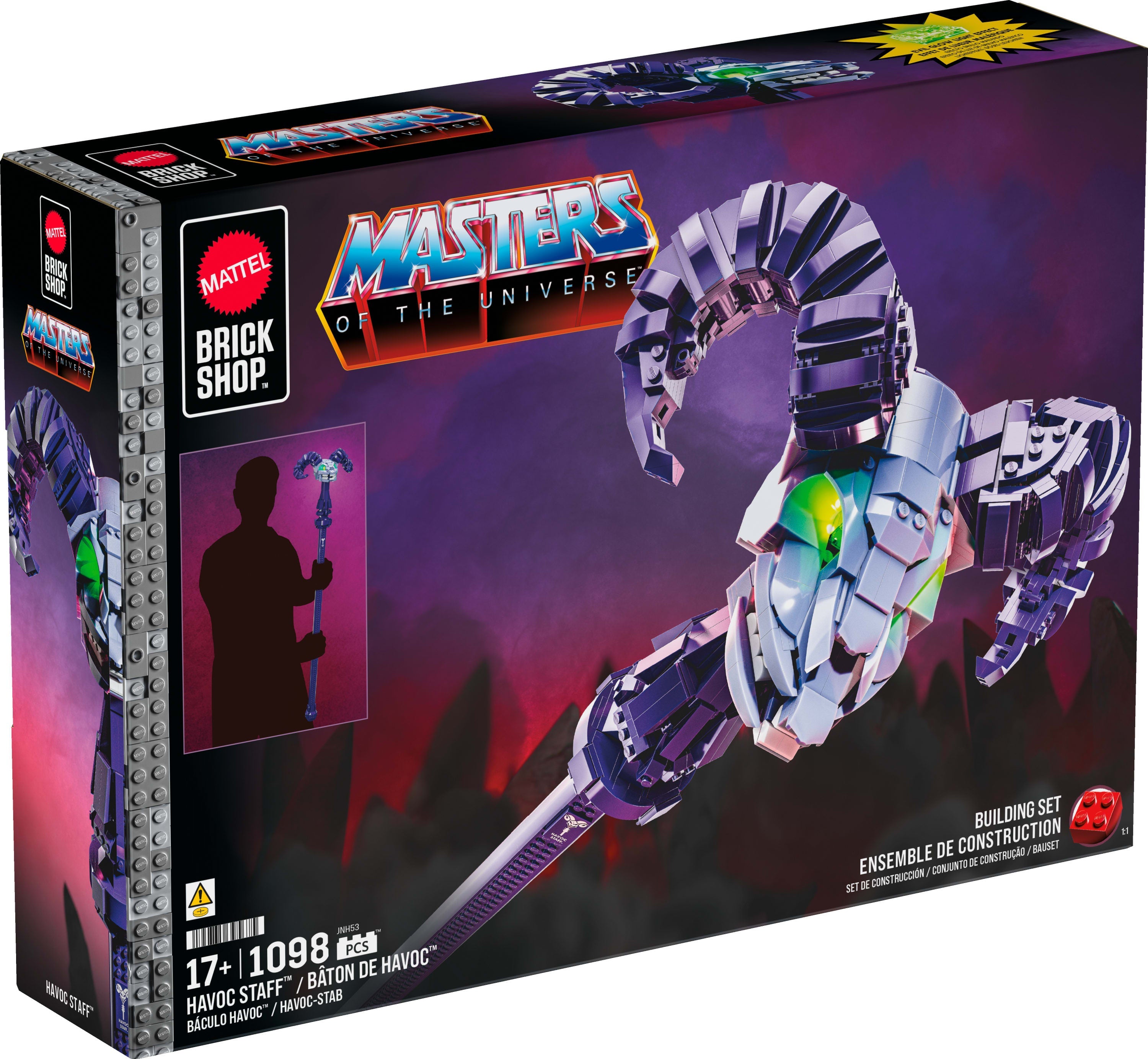 Mattel Brick Shop Masters of the Universe Skeletor Havoc Staff