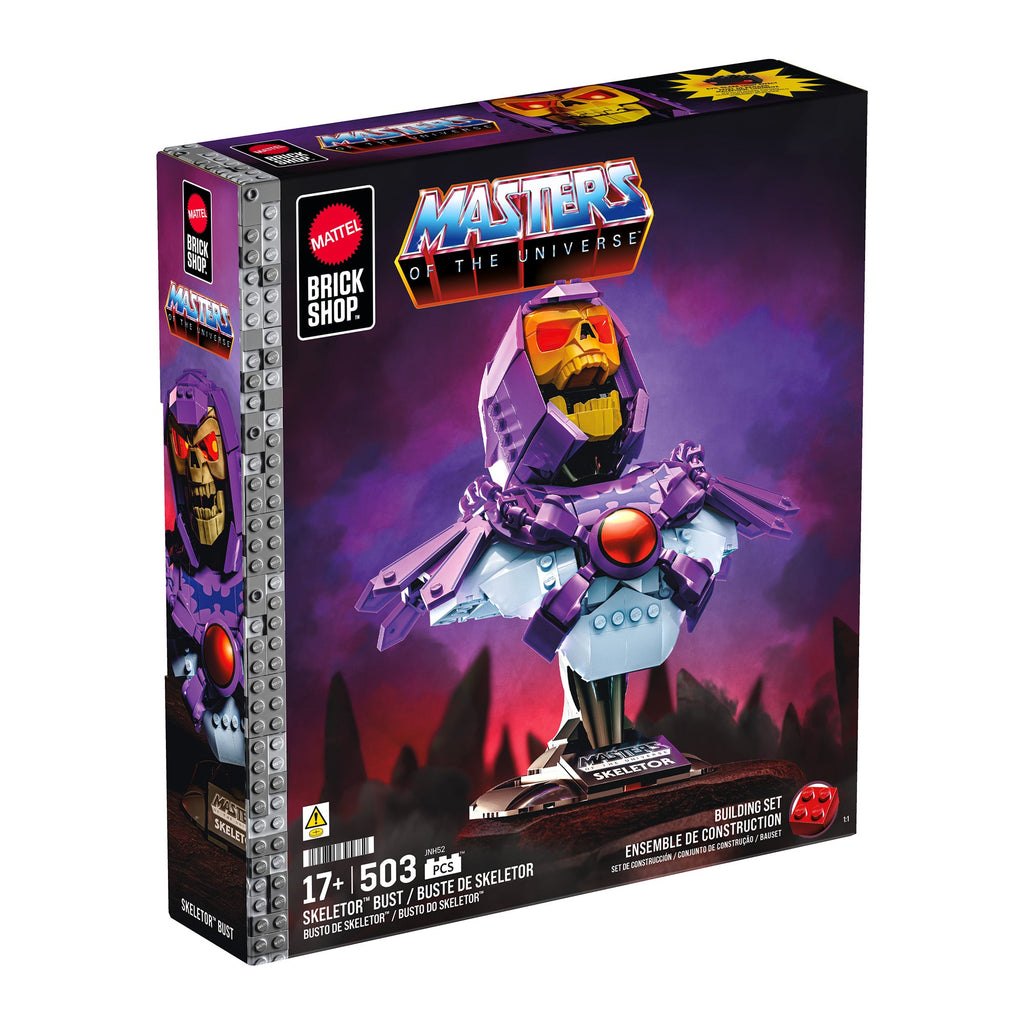 Mattel Brick Shop Masters of the Universe Buildable Skeletor Bust