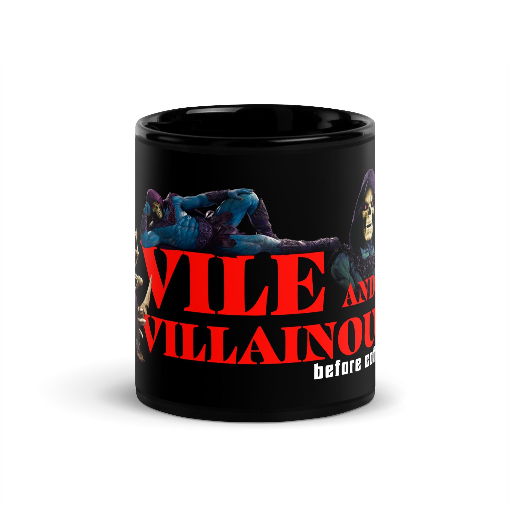 Masters of the Universe Movie Skeletor Before Coffee Black Mug