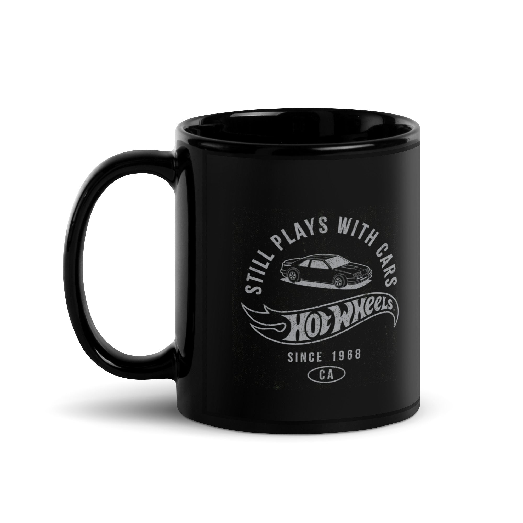 Hot Wheels Still Plays with Hot Wheels Cars Black Mug