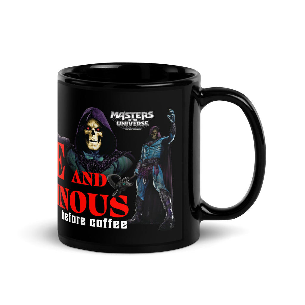 Masters of the Universe Movie Skeletor Before Coffee Black Mug