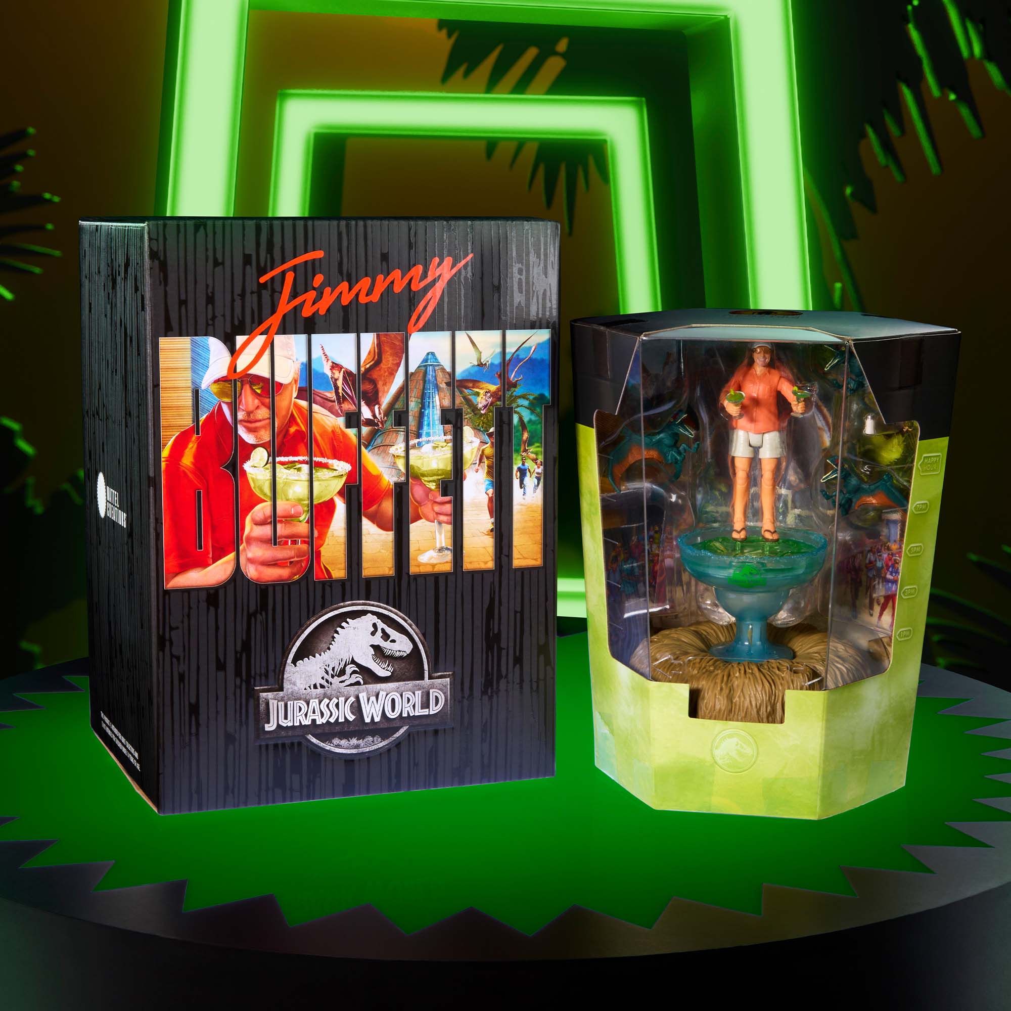 Jurassic World Hammond Collection Bubbles Up Jimmy Buffett Figure