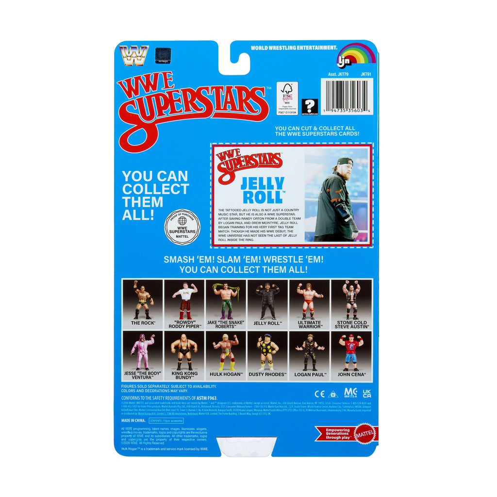 LJN WWE Superstars Jelly Roll Action Figure