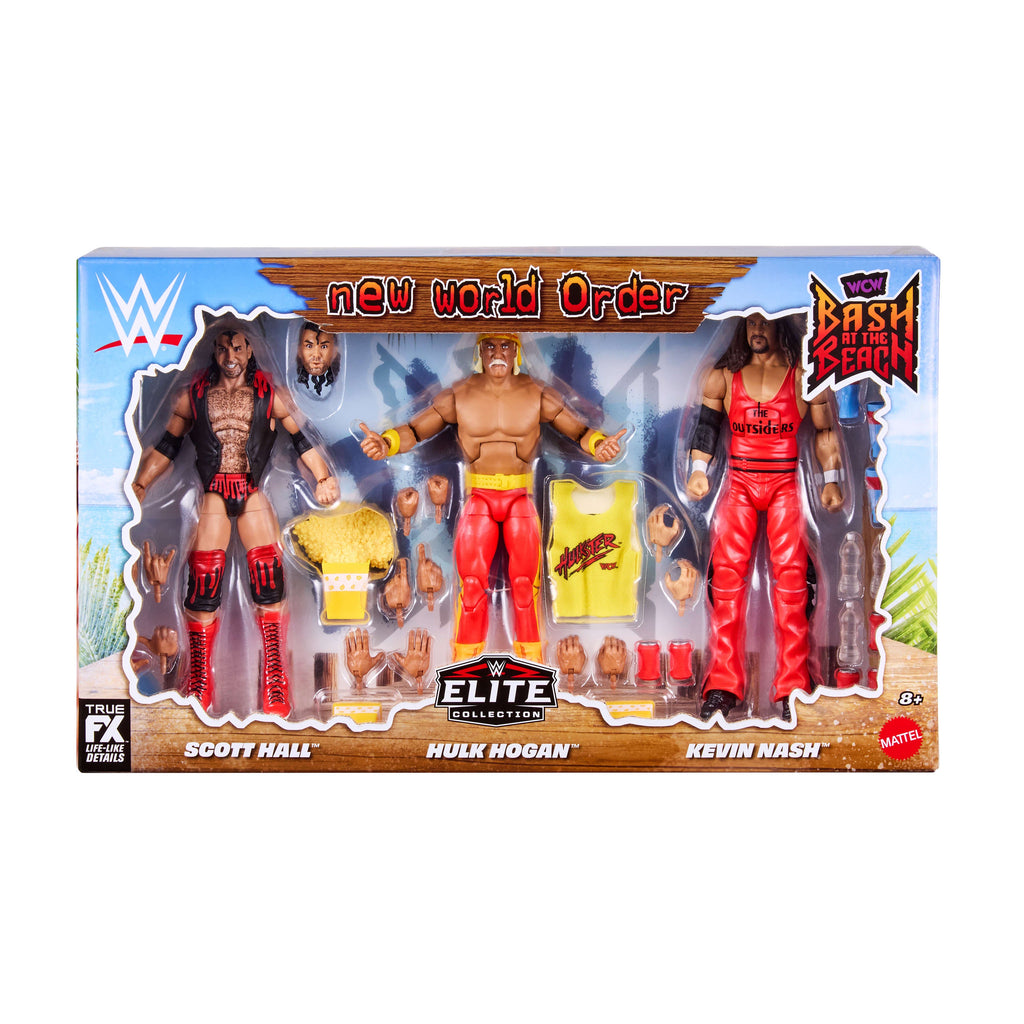 WWE Elite Scott Hall Kevin Nash Hulk Hogan Action Figures
