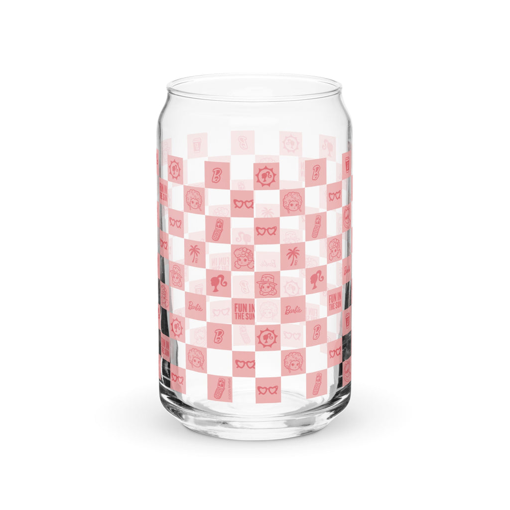 Barbie Checkerboard Icons Cutie Clear Glass