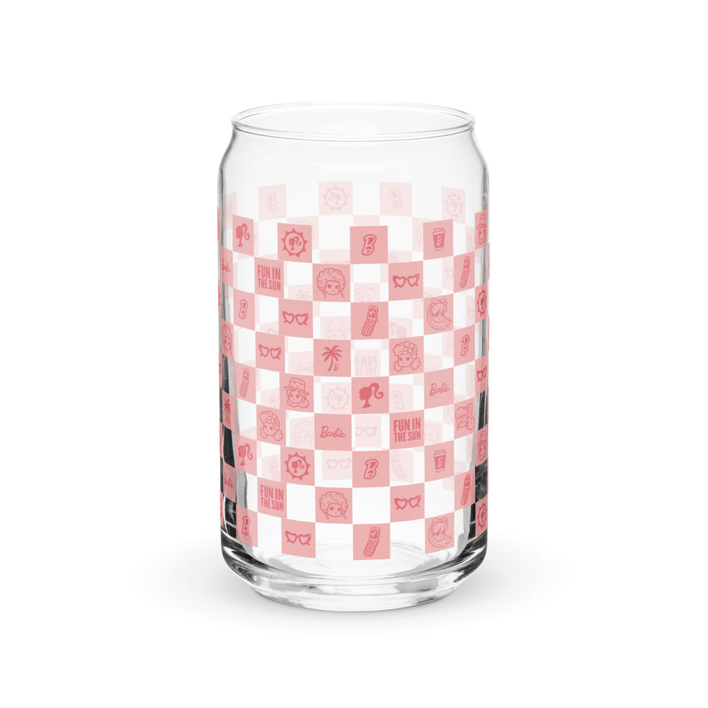 Barbie Checkerboard Icons Cutie Clear Glass