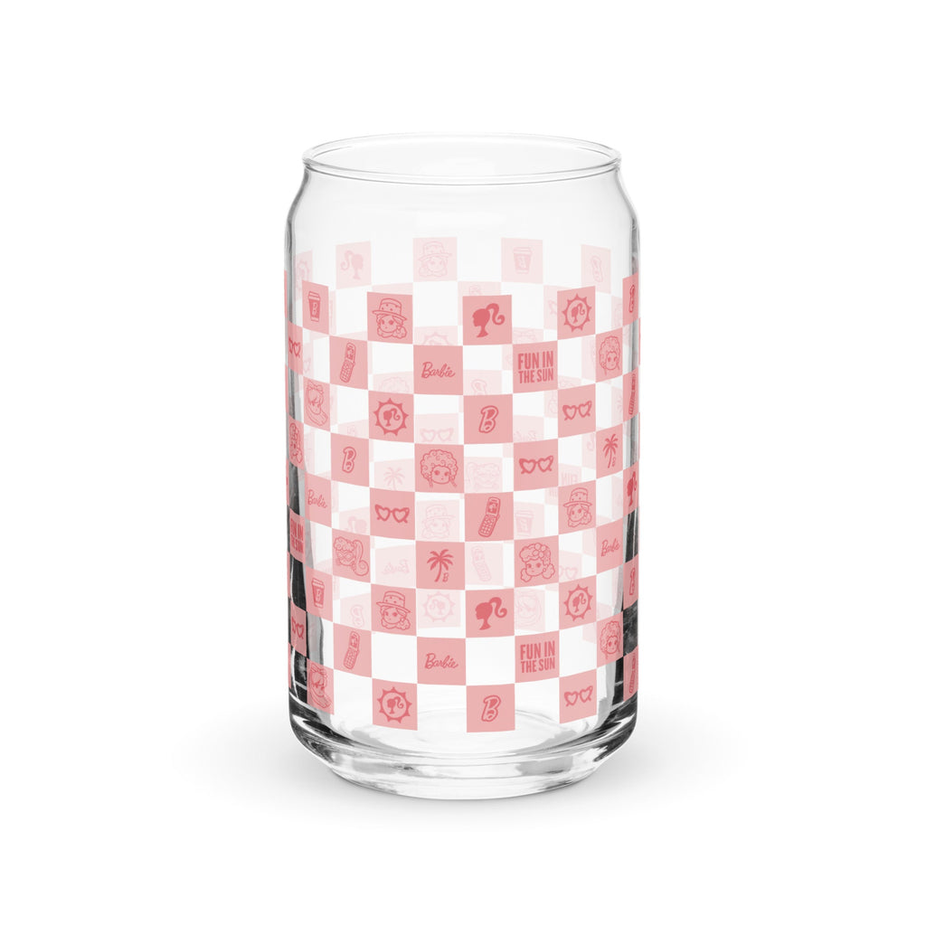 Barbie Checkerboard Icons Cutie Clear Glass