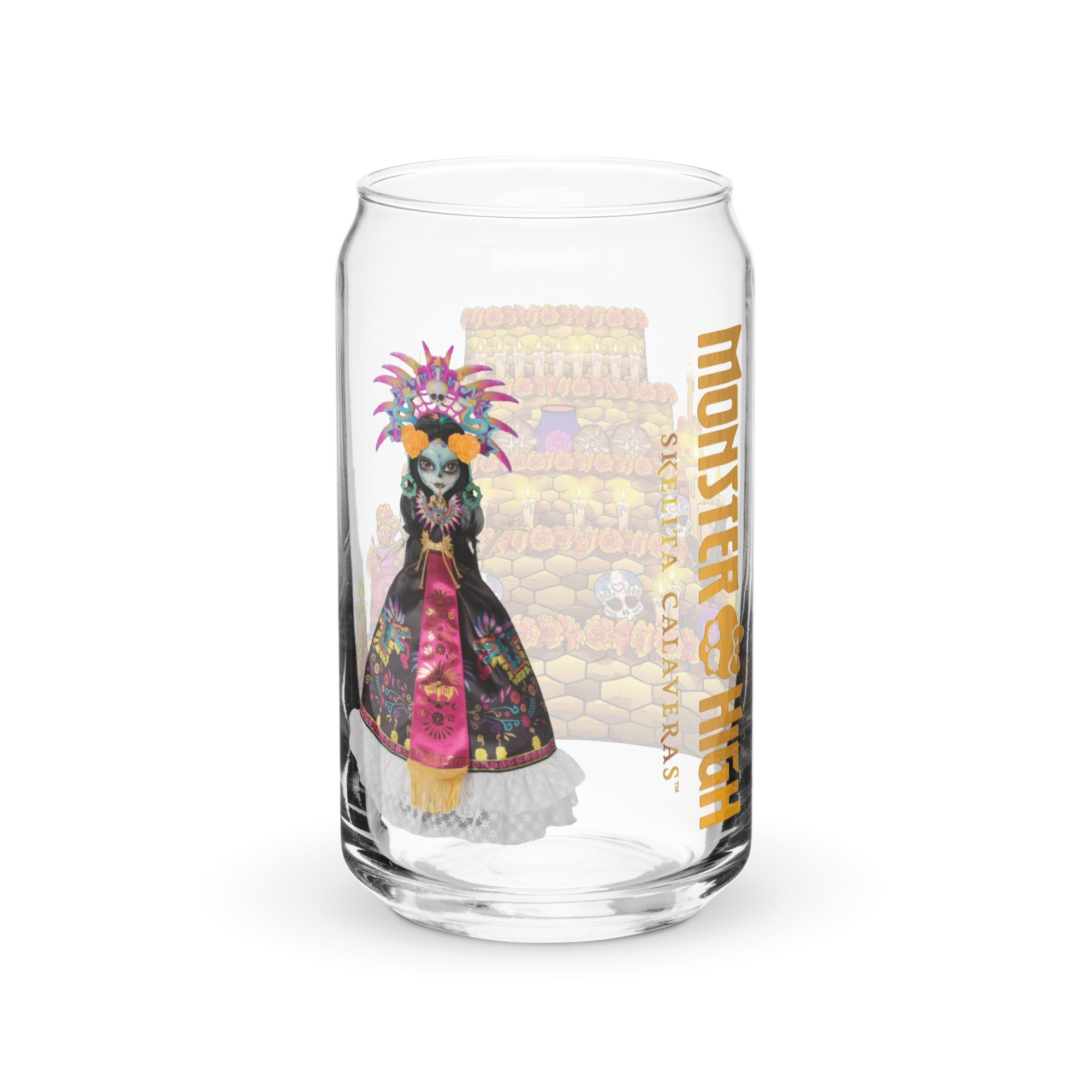 Monster High Skelita Día de Muertos Clear Glass